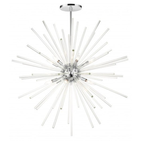 Polished Chrome Foyer Pendant Chandelier