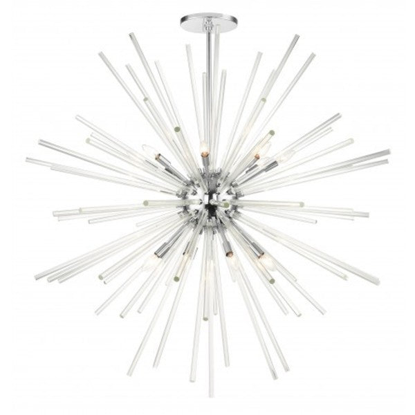 Polished Chrome Foyer Pendant Chandelier