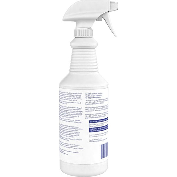 Liquid Plastic Window and CRT Cleaner, Purple, Surfactant, Spray Bottle