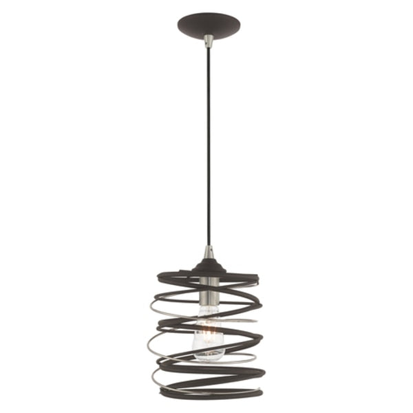 Geometric Shade Mini Pendants 1 Light Bronze Mini Pendant