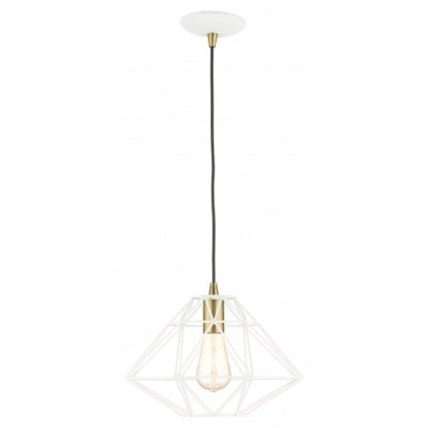 White Pendant, 1 Light