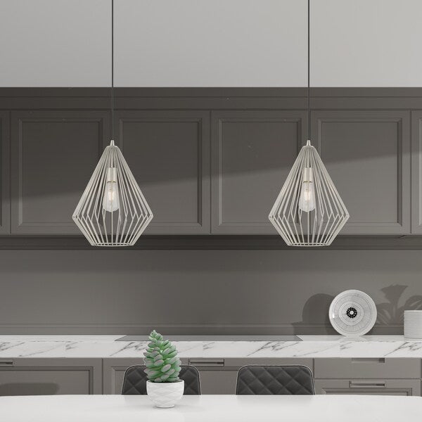 Geometric Shade Mini Pendants 1 Light Br