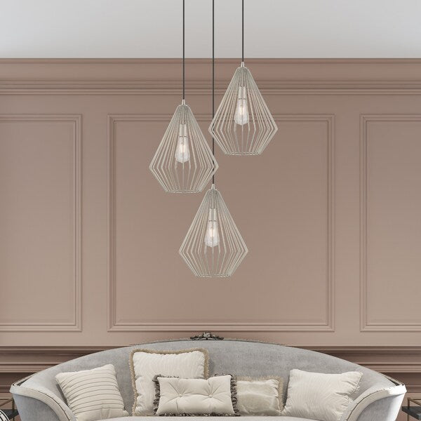 Geometric Shade Mini Pendants 1 Light Br