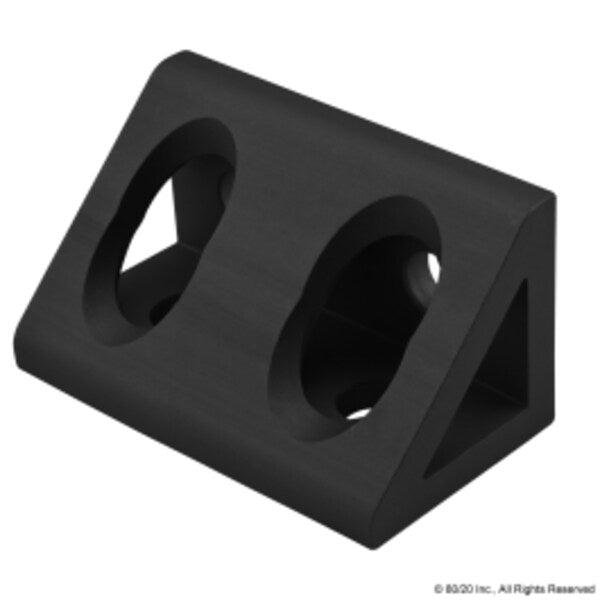 Black 10 S 4 Hole Inside Corner Gusset