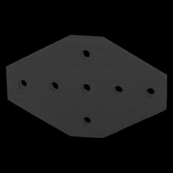 Black 10 S 7 Hole Cross Joining Plate