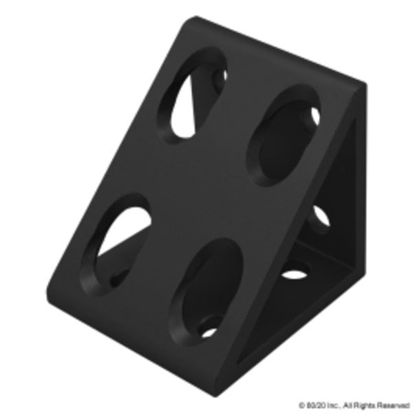 Black 10 S 8 Hole Inside Corner Gusset