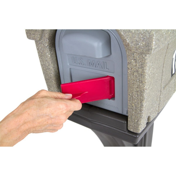 Classic Home Mailbox, Washed Stone/Espres