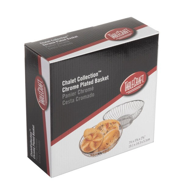 Chalet Oval Basket, Chrm, 7.5