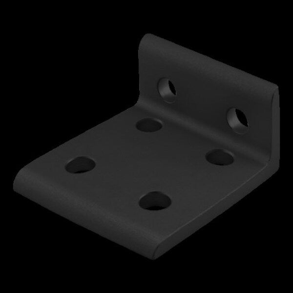 Black 10 S 6 Hole Inside Corner Bracket