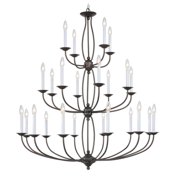 Home Basics 24 Light Bronze Chandelier