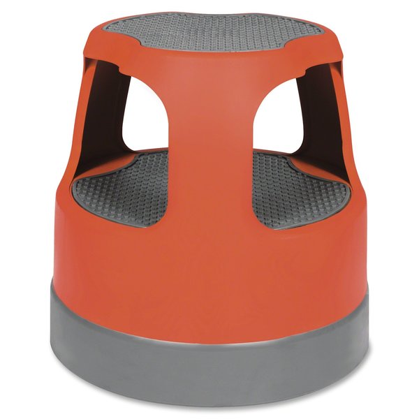 2 Steps, Plastic Step Stool, 300 lb. Load Capacity, Red
