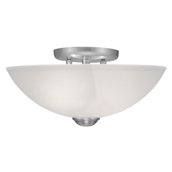 Somerset 2 Light Brushed Nickel Ceiling Mount