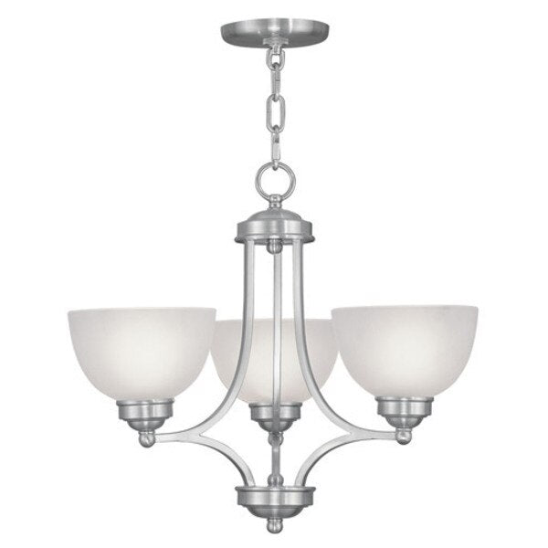Somerset 3 Light Brushed Nickel Chandelier