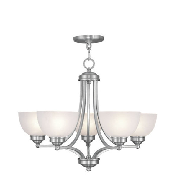 Somerset 5 Light Brushed Nickel Chandeli