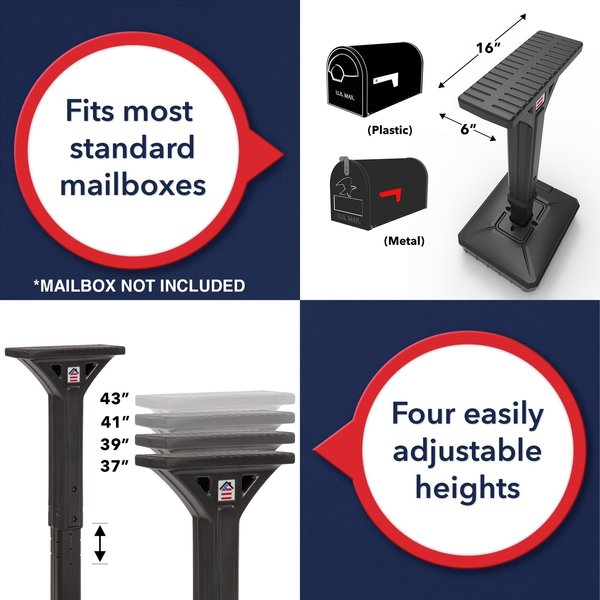 Dig Free Universal Mailbox Post