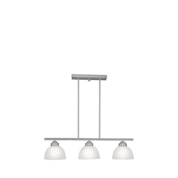Somerset 3 Light Brushed Nickel Island