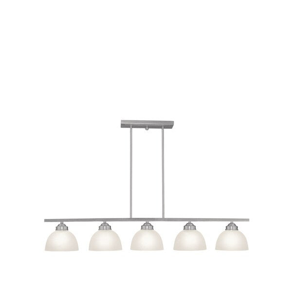 Somerset 5 Light Brushed Nickel Island