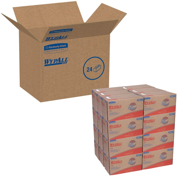 Dry Wipe, White, Box, Paper, 24 PK, 250 Wipes