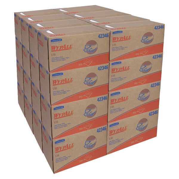 Dry Wipe, White, Box, Paper, 24 PK, 250 Wipes
