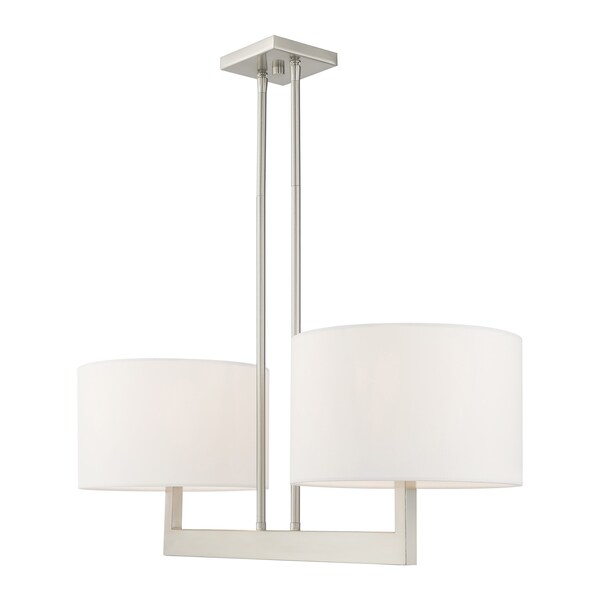 Hayworth 2 Light Brushed Nickel Linear Chandelier