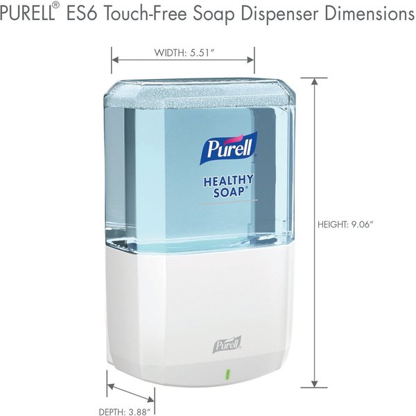 ES6 Touch-Free Soap Dispenser 1200mL- White