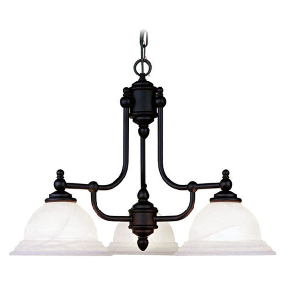 North Port 3 Light Black Chandelier