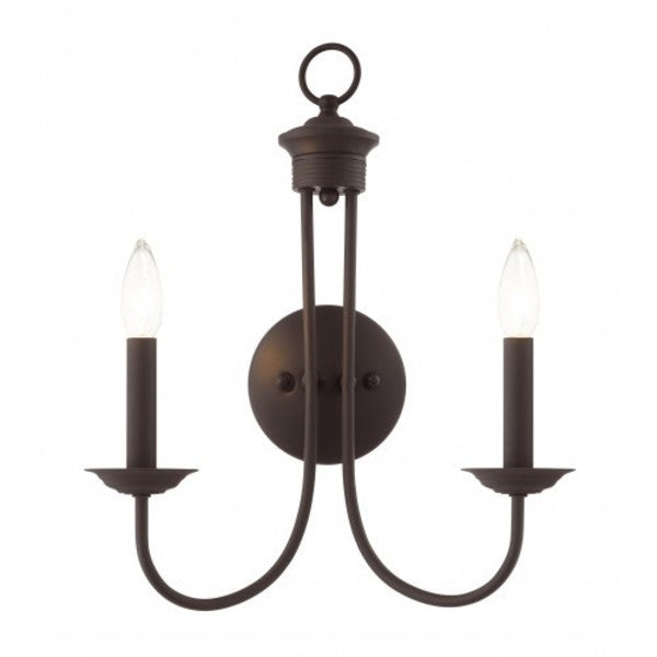 Bronze Sconce, 2 Light