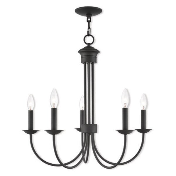 Estate 5 Light Bronze Chandelier