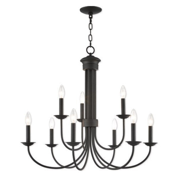 Estate 9 Light Bronze Chandelier