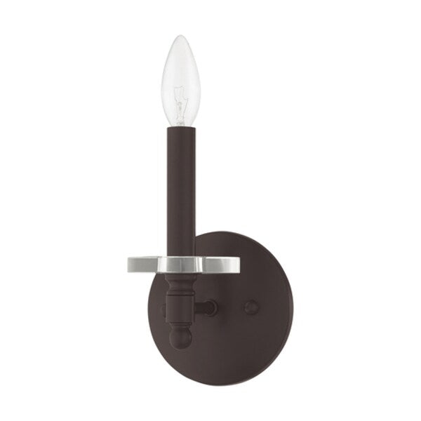 Bancroft 1 Light Bronze Wall Sconce