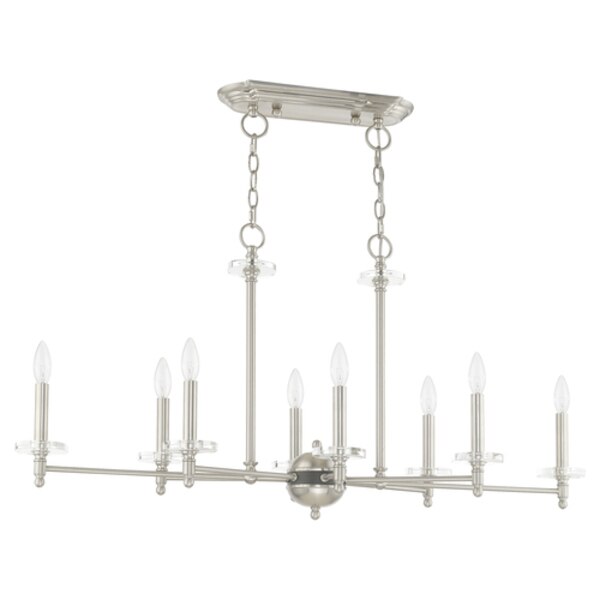 Bancroft 8 Light Brushed Nickel Linear C