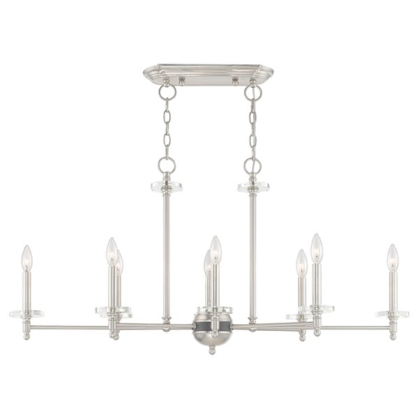 Bancroft 8 Light Brushed Nickel Linear C