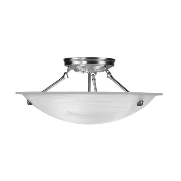 Oasis 3 Light Brushed Nickel Ceiling Mou