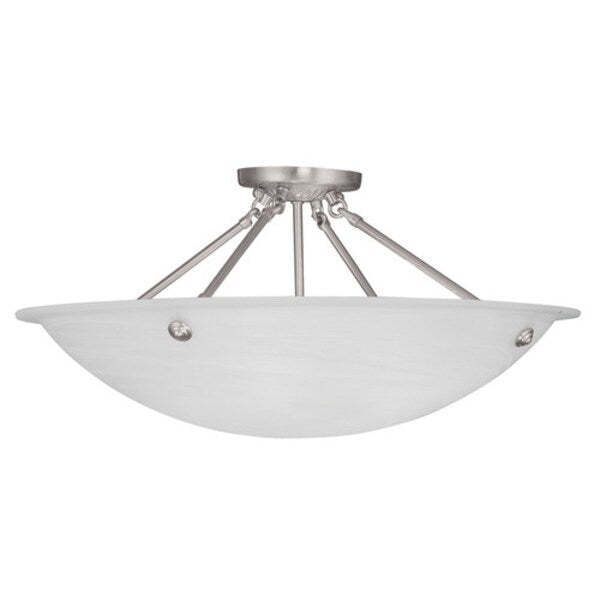 Oasis 4 Light Brushed Nickel Ceiling Mount