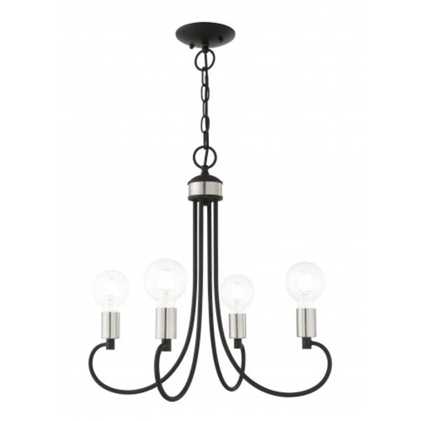 Black with Brushed Nickel Accents Chande