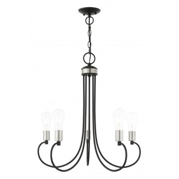 Black with Brushed Nickel Accents Chande