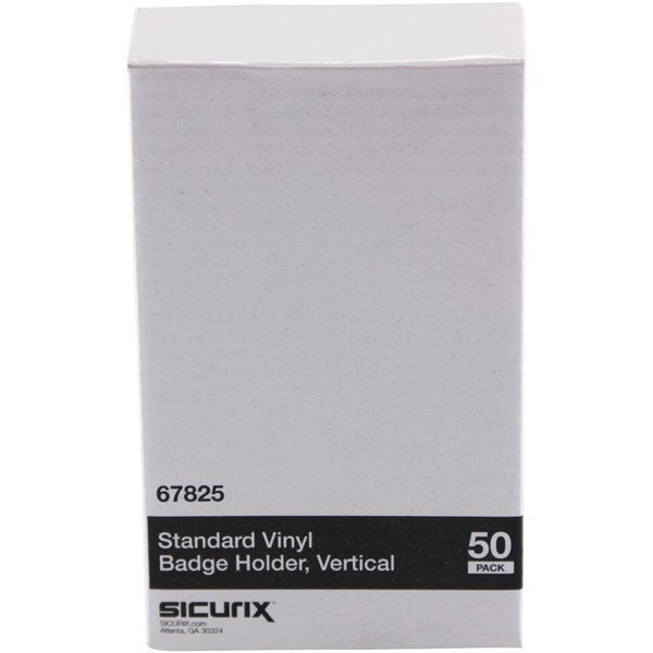 ID Badge Holder, Vertical, PK50