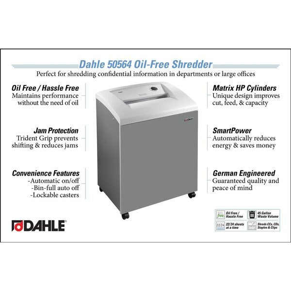 MHP Oil Free Shredder, 20-22 Sheet, Lev P4