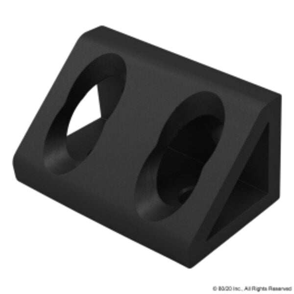 Black 15 S 4 Hole Inside Corner Gusset