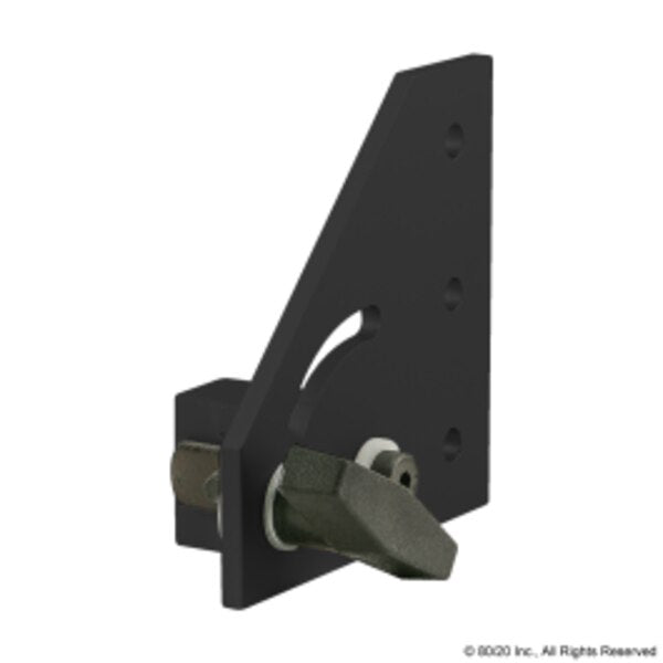 Blk 15S 0 Deg Pivot Bracket W/T-Handle