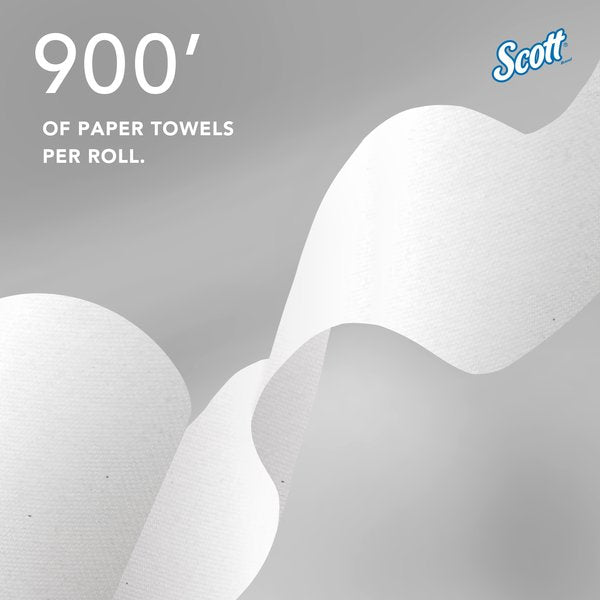 Hard Roll Towels with Absorbency Pockets, for Blue Core Dispensers, White, (900'/Roll, 6 Rolls/Case)