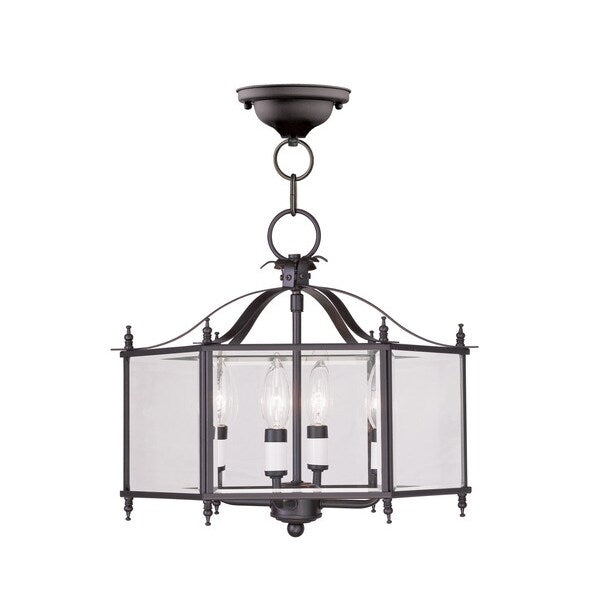 Livingston 4 Light Bronze Convertible Pe