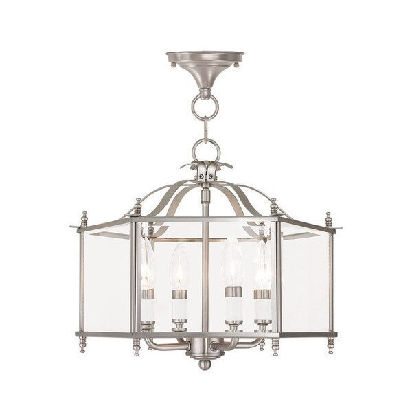 Livingston 4 Light Brushed Nickel Conver