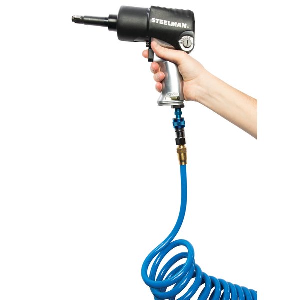25 ft. Coil Hose Disconnect Fittings