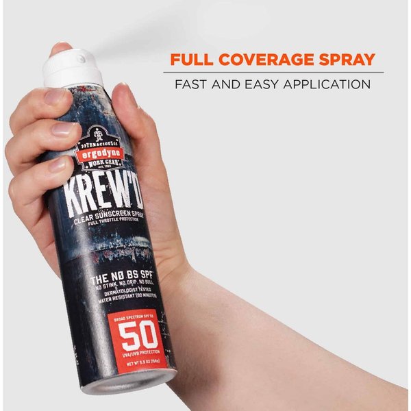 Sunscreen, Spray, SPF 50, 5.5 oz. Sz