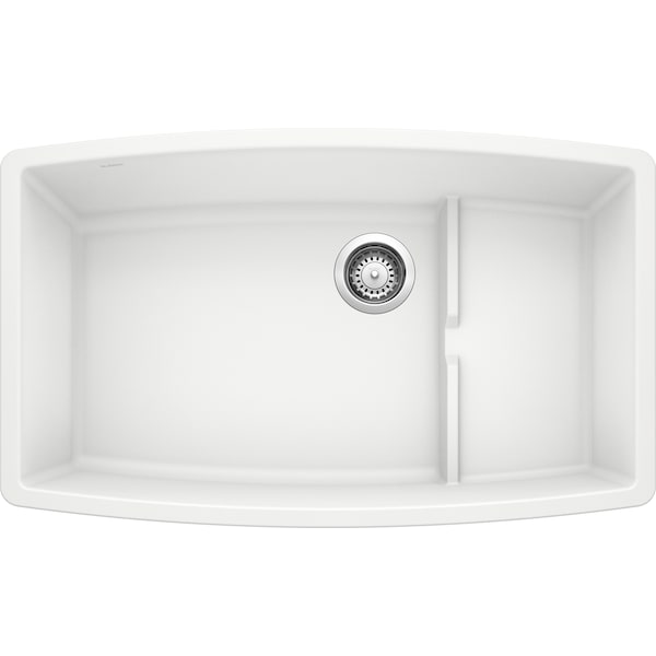 Performa Cascade Silgranit Undermount Kitchen Sink - White