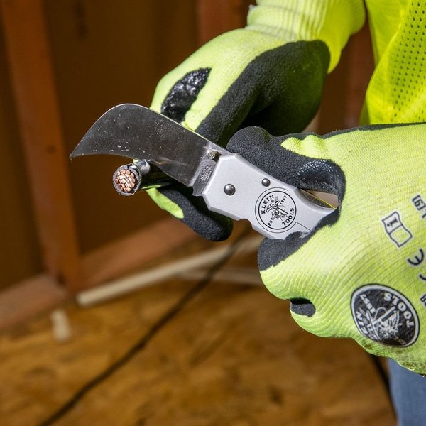 Lockback Knife 2-5/8-Inch Hawkbill Blade, Aluminum Handle