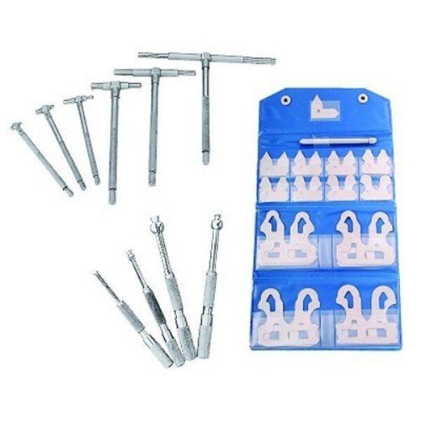 35 Piece Telescoping Small Hole & Radius Gage Set