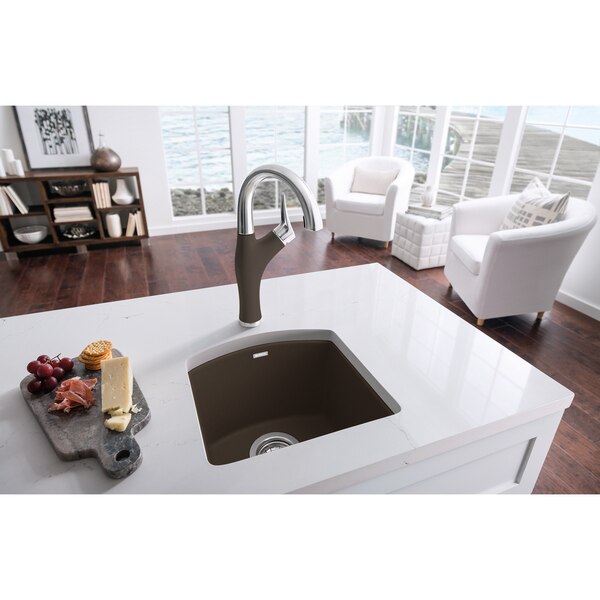 Diamond Silgranit Dual Mount Bar Sink - Cafe