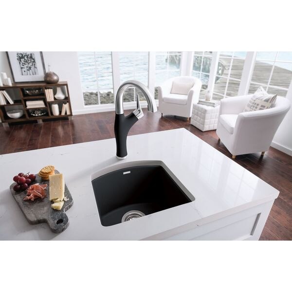Diamond Silgranit Dual Mount Bar Sink - Anthracite